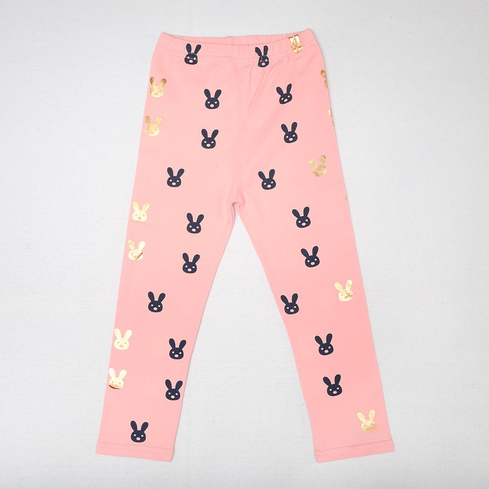 Girls Cute Rabbit Elastic Waist Pants - PrettyKid