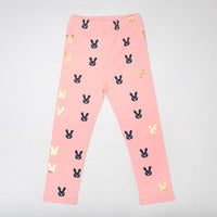 Girls Cute Rabbit Elastic Waist Pants - PrettyKid