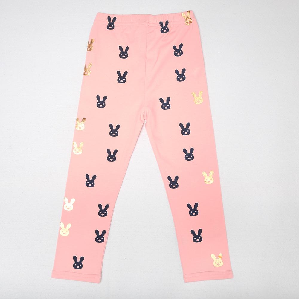 Girls Cute Rabbit Elastic Waist Pants - PrettyKid