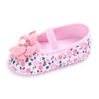 Baby Girls Flower Printed Slip On Shoes Wholesale - PrettyKid