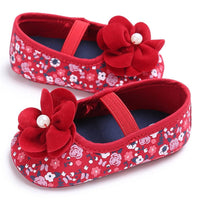 Baby Girls Flower Printed Slip On Shoes Wholesale - PrettyKid