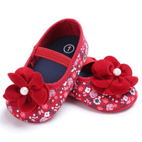 Baby Girls Flower Printed Slip On Shoes Wholesale - PrettyKid