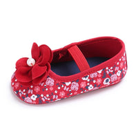 Baby Girls Flower Printed Slip On Shoes Wholesale - PrettyKid