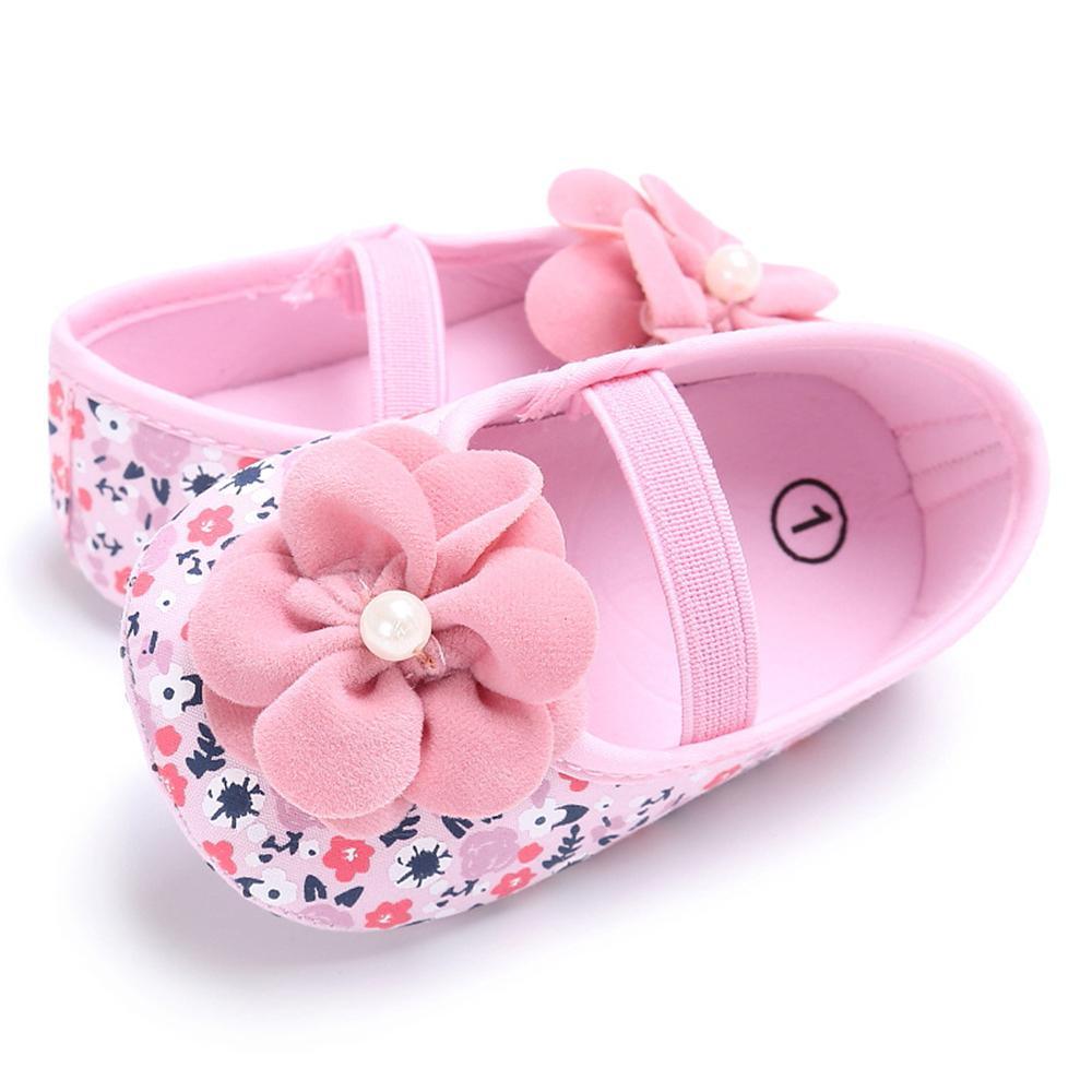 Baby Girls Flower Printed Slip On Shoes Wholesale - PrettyKid