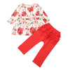 Girls Flowers Printed Long Sleeve Dress & Pants Girls Clothing Wholesalers - PrettyKid