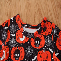 Girls Halloween Pumpkin Dress Wholesale Clothing For Girls - PrettyKid