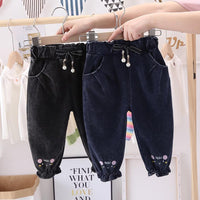 Girls Lace Trendy Leisure Denim Girls Clothing Wholesale - PrettyKid