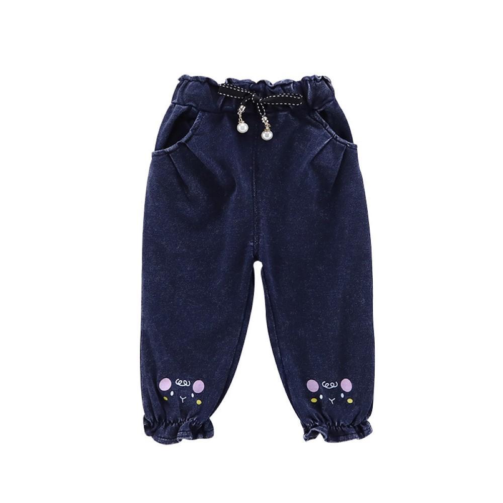 Girls Lace Trendy Leisure Denim Girls Clothing Wholesale - PrettyKid