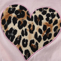 Girls Leopard Printed Long Sleeve T-shirt & Pants & Headband Wholesale - PrettyKid