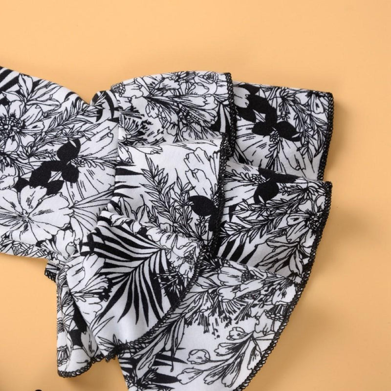 Girls Long Sleeve Floral Printed Top & Pants Girls Clothing Wholesale - PrettyKid