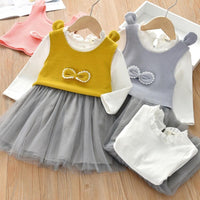 Girls Long Sleeve Top & Dress Wholesale Little Girl Dresses - PrettyKid