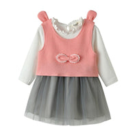 Girls Long Sleeve Top & Dress Wholesale Little Girl Dresses - PrettyKid
