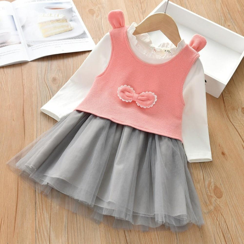 Girls Long Sleeve Top & Dress Wholesale Little Girl Dresses - PrettyKid