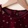 Girls Printed Star Long Sleeve Round Neck Dress Girls Clothing Wholesale - PrettyKid