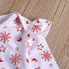 Girls Snowflake Long Sleeve Romper & Gress & Headband Wholesale Girl Clothing - PrettyKid