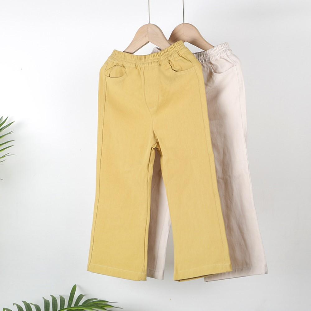 Girls Solid Color Casual Pants Baby Girl Wholesale - PrettyKid