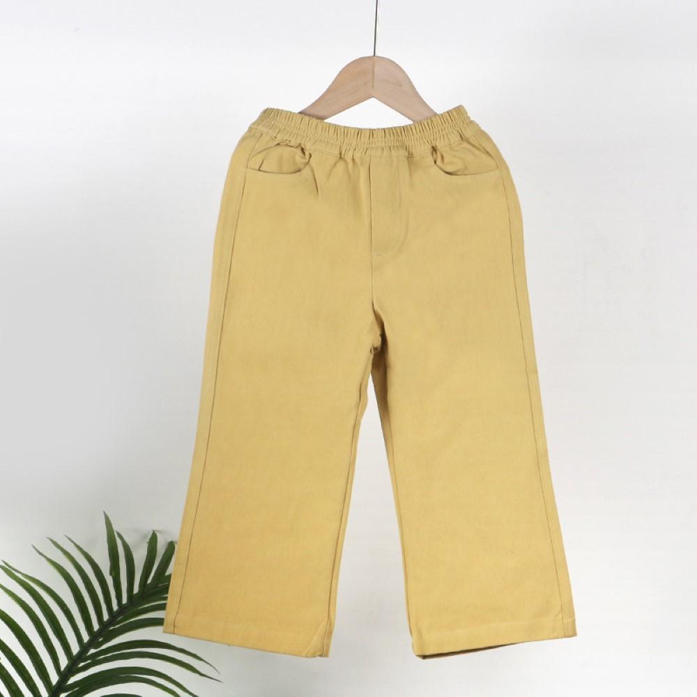 Girls Solid Color Casual Pants Baby Girl Wholesale - PrettyKid