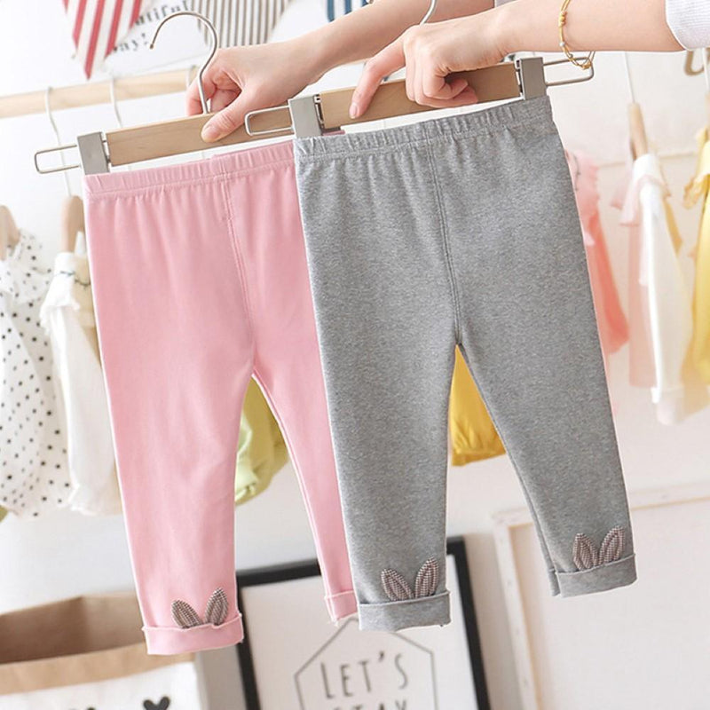 Girls Solid Color Rabbit Leggings Toddler Girl Wholesale Clothing - PrettyKid