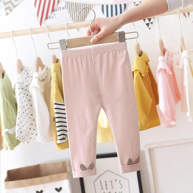 Girls Solid Color Rabbit Leggings Toddler Girl Wholesale Clothing - PrettyKid