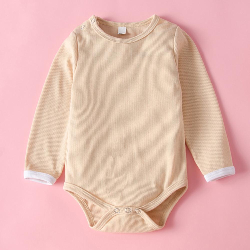 Baby Girls Solid Long Sleeve Romper & Pants Bulk Baby Clothes Online - PrettyKid