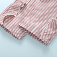 Girls Solid Round Neck Tops&Striped Pants Wholesale Little Girls Clothes - PrettyKid