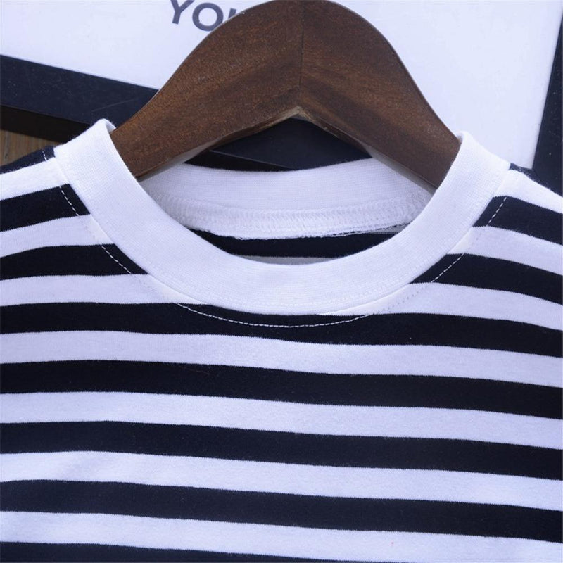 Toddler Girls Striped Long Sleeve T-shirt Girls Wholesale Clothes - PrettyKid