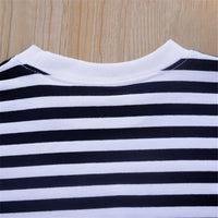 Toddler Girls Striped Long Sleeve T-shirt Girls Wholesale Clothes - PrettyKid