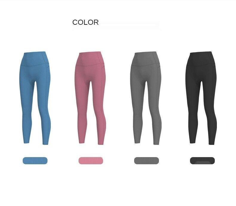 Women Naked Seamless Peach Lifting Fitness Pants Women's Tight High Waist Scrunch Butt Elastic Running Yoga Pants Leggings - PrettyKid