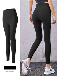 Yoga Pants Female Women High Waist Elastic Hip Running Fitness Bottoming Leggings - PrettyKid