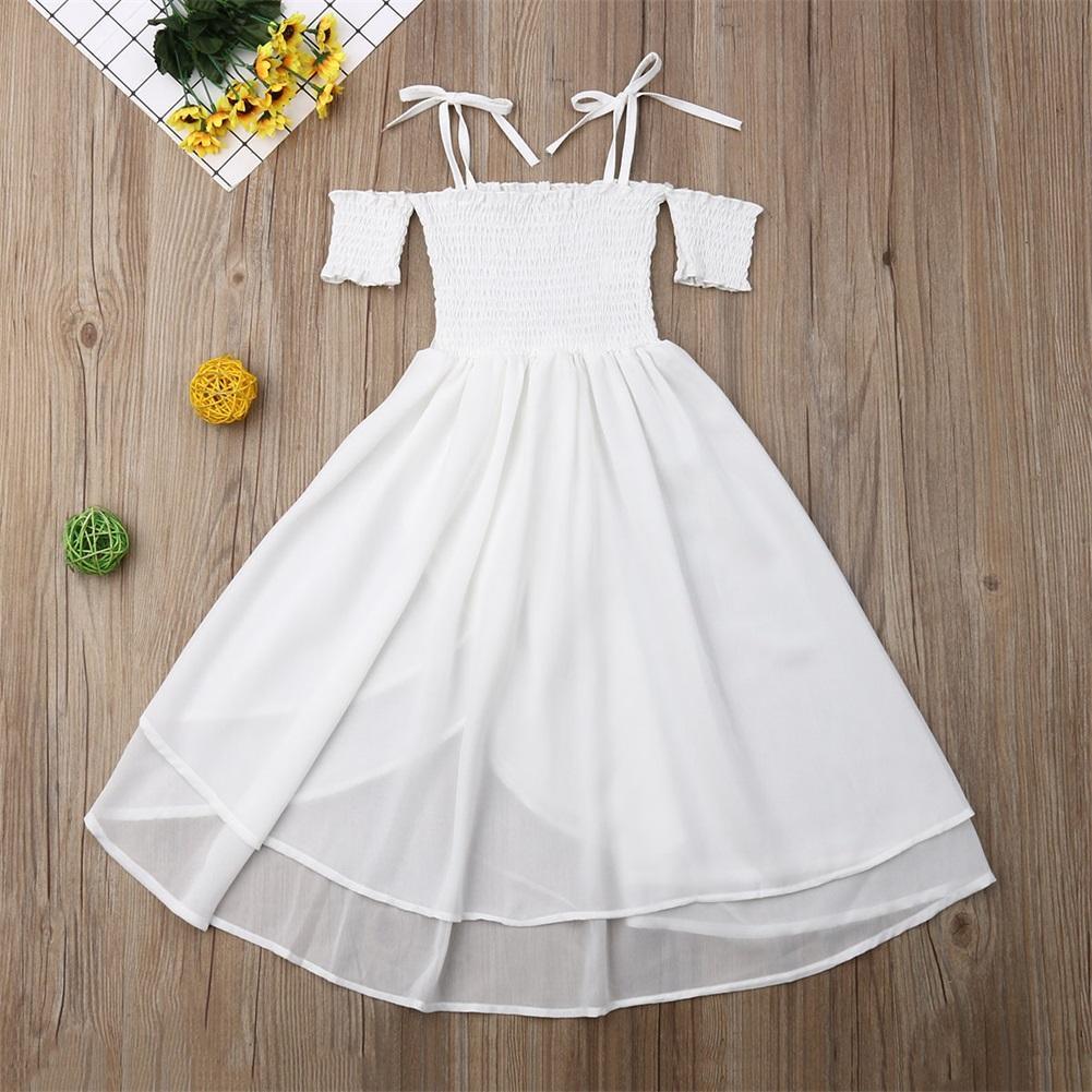 Fashionable Chiffon Suspender Dress - PrettyKid