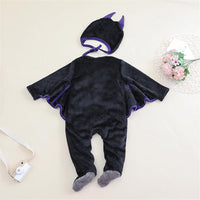 Baby Boys Halloween Bat Romper & Hat Baby Romper Wholesale - PrettyKid