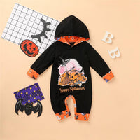 Baby Halloween Printed Hooded Cute Romper Baby Wholesale Clothes - PrettyKid