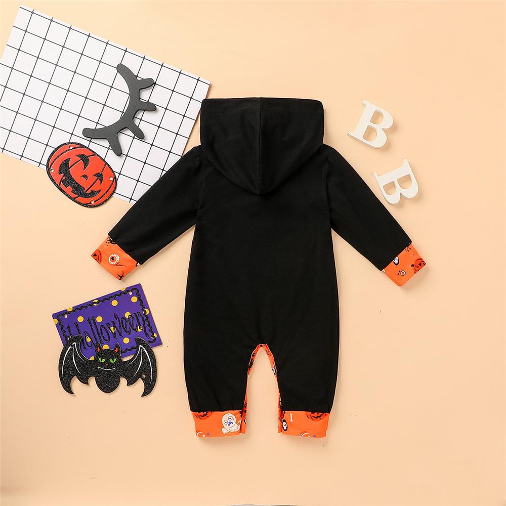 Baby Halloween Printed Hooded Cute Romper Baby Wholesale Clothes - PrettyKid