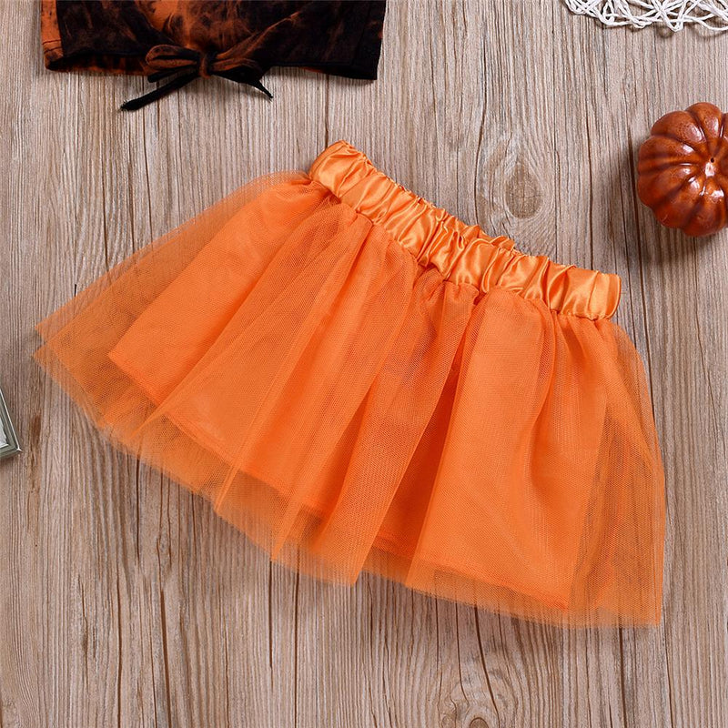 Girls Halloween Short Sleeve Top & Tutu Skirt Wholesale Girl Clothing - PrettyKid