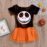 Girls Halloween Short Sleeve Top & Tutu Skirt Wholesale Girl Clothing - PrettyKid