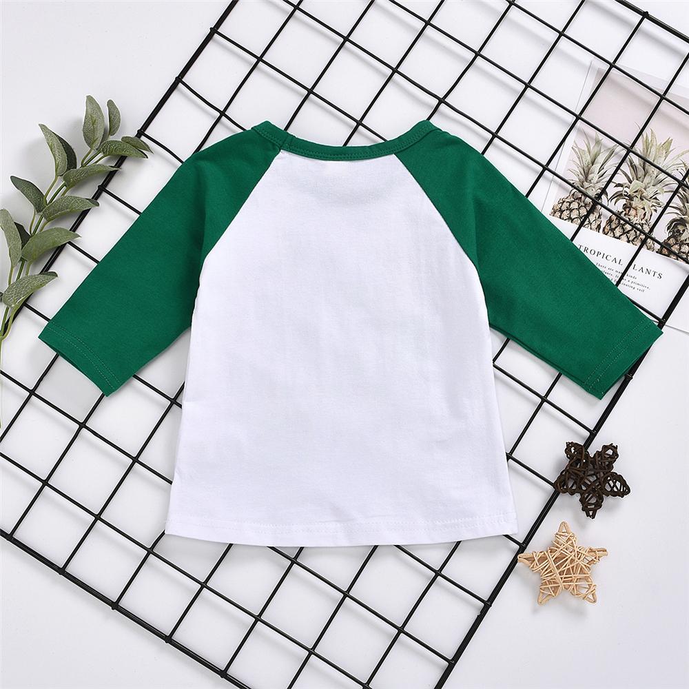 Baby Girls Happy Letter Printed Long Sleeve T-shirt Baby Clothes Wholesale Supplier - PrettyKid