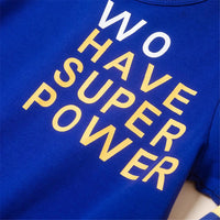 Boys Have Super Power Striped Long Sleeve T-shirt Wholesale Boys Boutique Clothing - PrettyKid