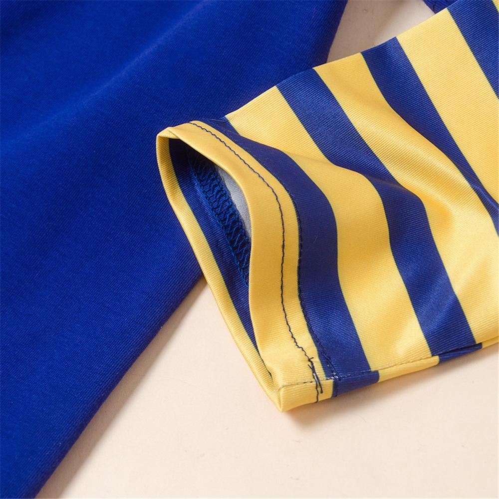 Boys Have Super Power Striped Long Sleeve T-shirt Wholesale Boys Boutique Clothing - PrettyKid