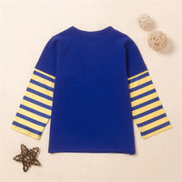 Boys Have Super Power Striped Long Sleeve T-shirt Wholesale Boys Boutique Clothing - PrettyKid