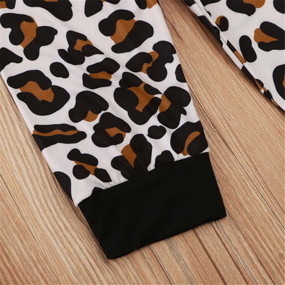 Girls Heart Leopard Casual Long Sleeve Top & Pants Wholesale Girls - PrettyKid