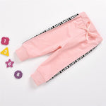 Toddler Girl Heart Stripe Print Beaded Top & Pants Wholesale Girl Clothing - PrettyKid