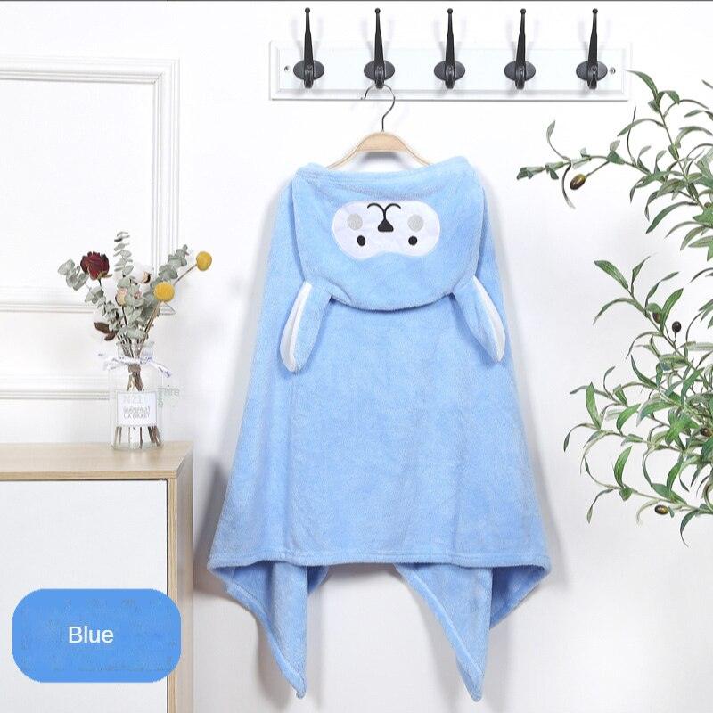 Baby Coral Fleece Cartoon Shape Hooded Cloak Bath Towel Children's Bathrobe - PrettyKid