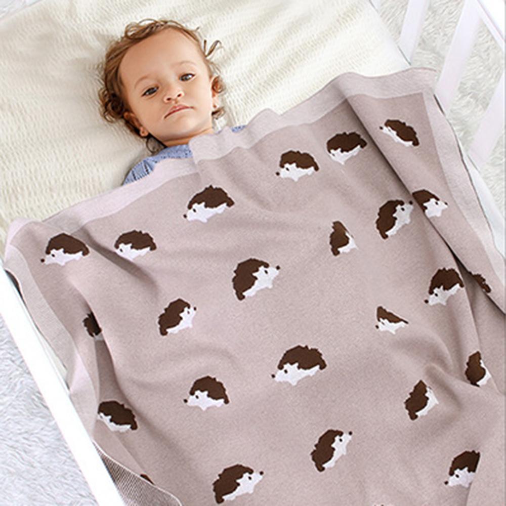 Baby Hedgehog Cartoon Knitted Baby Blankets Wholesalers - PrettyKid