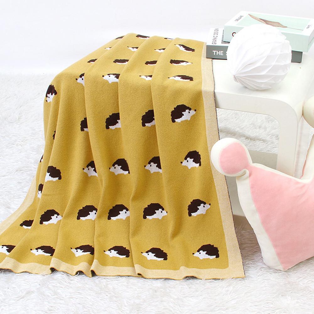 Baby Hedgehog Cartoon Knitted Baby Blankets Wholesalers - PrettyKid