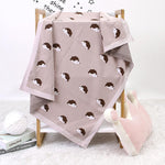 Baby Hedgehog Cartoon Knitted Baby Blankets Wholesalers - PrettyKid