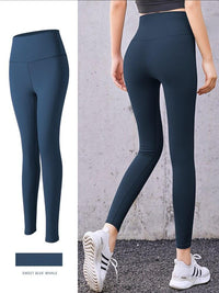 Yoga Pants Female Women High Waist Elastic Hip Running Fitness Bottoming Leggings - PrettyKid