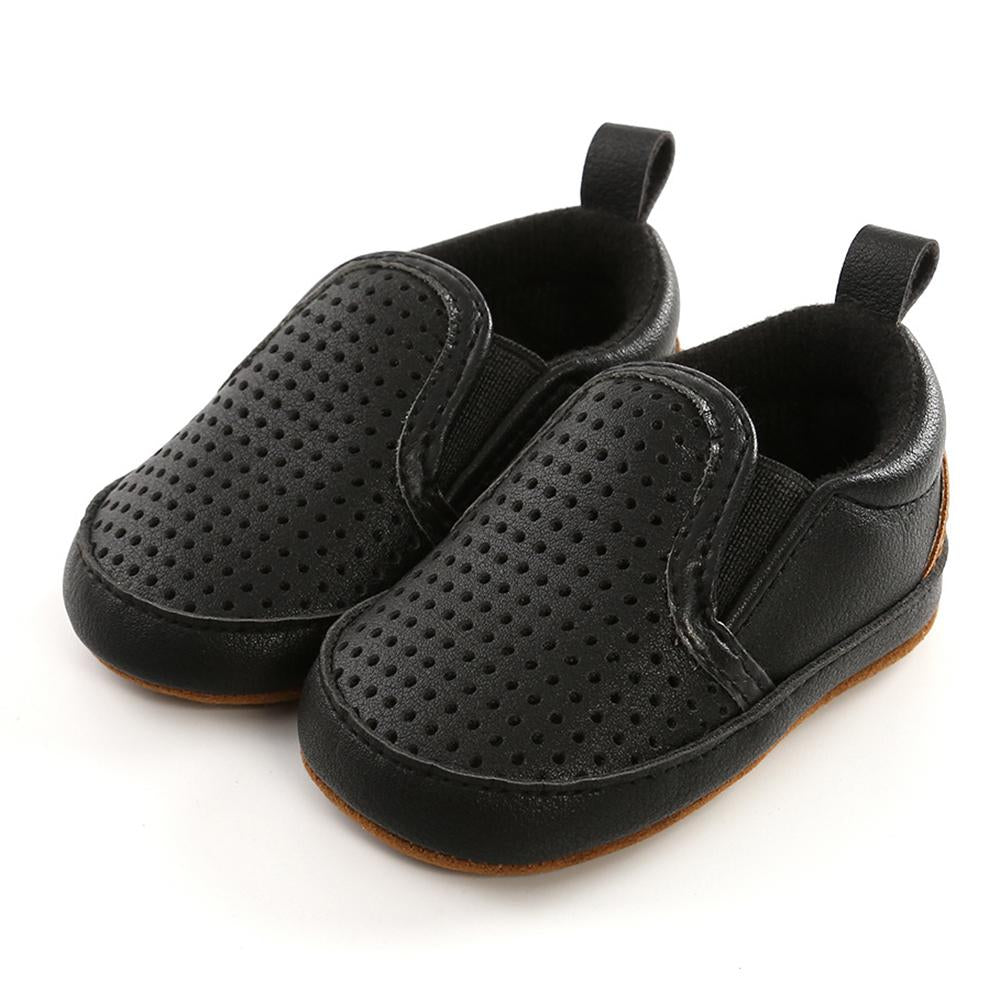 Unisex Hollow Out Slip-on Soft Solid Flats Baby Shoes Wholesale - PrettyKid