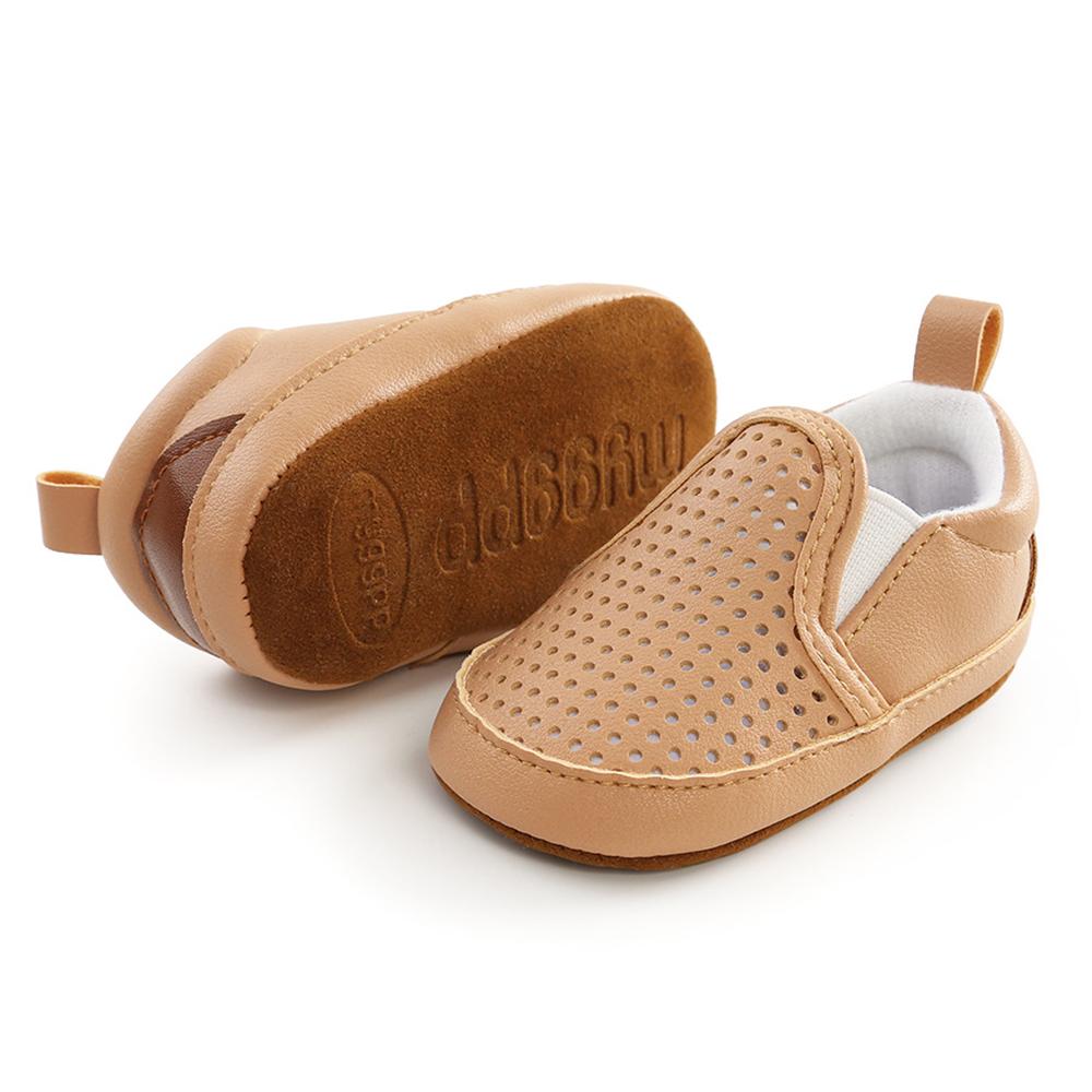 Unisex Hollow Out Slip-on Soft Solid Flats Baby Shoes Wholesale - PrettyKid