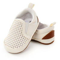 Unisex Hollow Out Slip-on Soft Solid Flats Baby Shoes Wholesale - PrettyKid