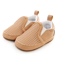 Unisex Hollow Out Slip-on Soft Solid Flats Baby Shoes Wholesale - PrettyKid